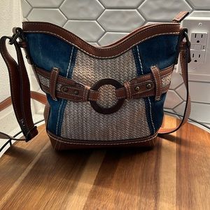 BOC Born on Concepts Nayarit woven and denim purse